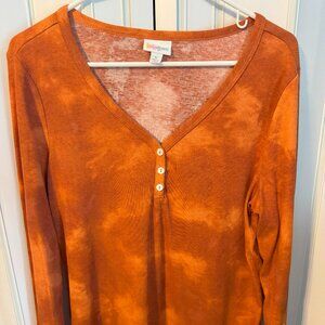 LulaRoe Ruby Henley Top (L)